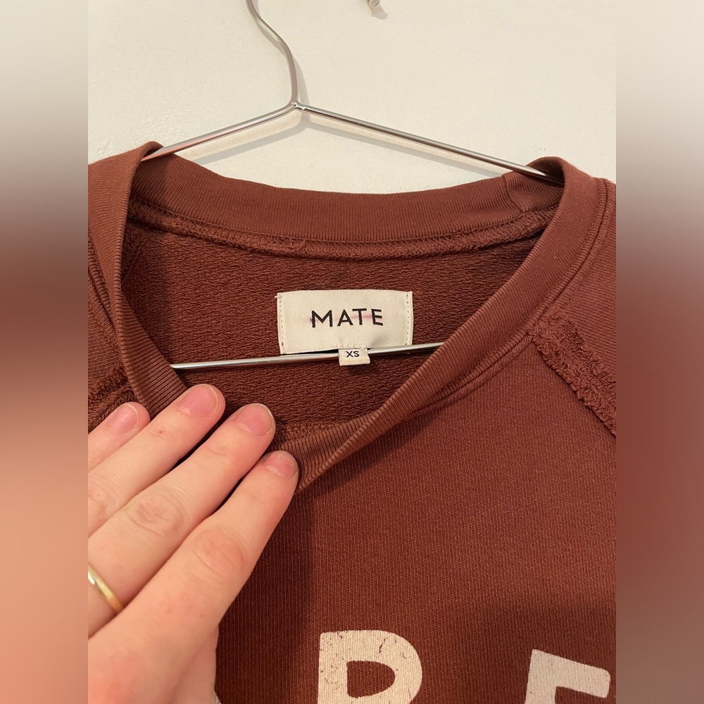 Mate The Label Sweatshirt in Terracotta